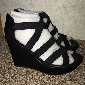 Torrid Multi Strap Platform Wedges -10.5 Wide